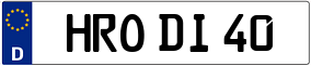 Trailer License Plate